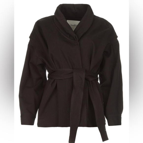 ba&sh Belted 100% Cotton Lost Jacket Size M - Picture 2 of 16
